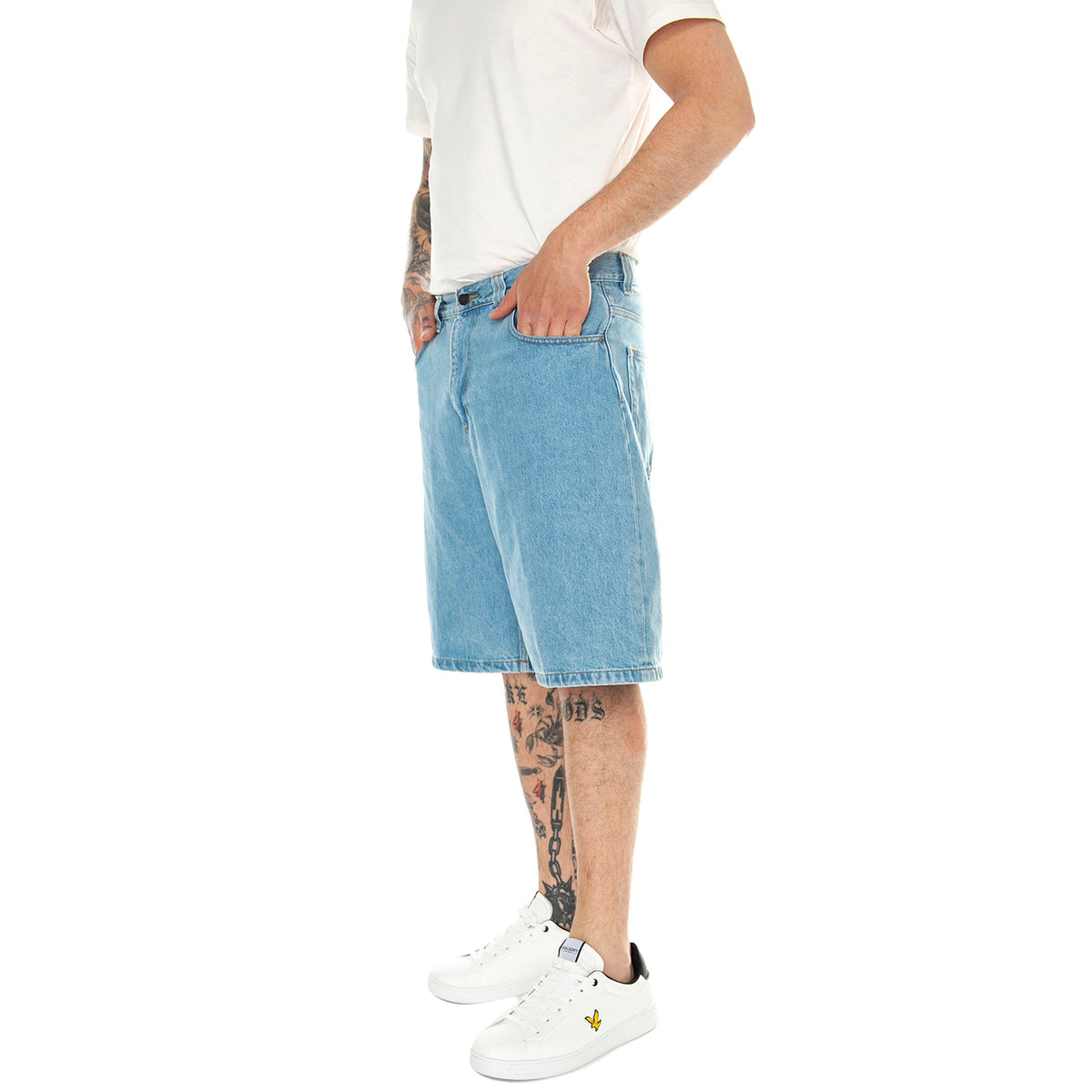 Brandon Short Blue /stone bleached - Bermuda Denim Jeans Uomo Blu I031921.0112 . CARHARTT WIP 