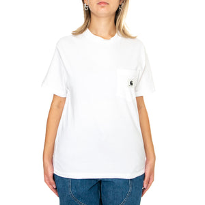 W' S/S Pocket T-Shirt White - Maglietta Girocollo Donna Bianca I032215.02XX . CARHARTT WIP 