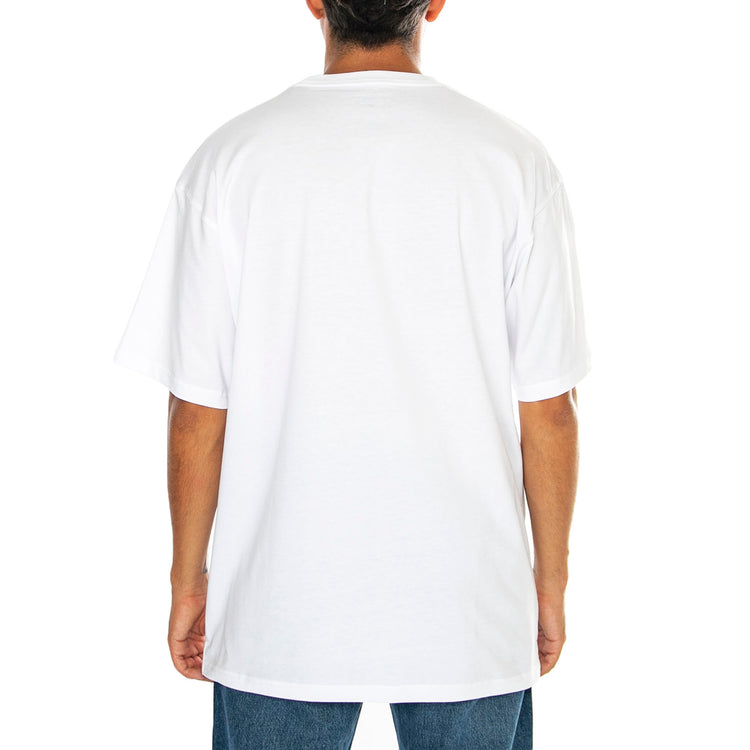 S/S Madison T-Shirt White / Black - Maglietta Girocollo Uomo Bianca I033000.00AXX . CARHARTT WIP 