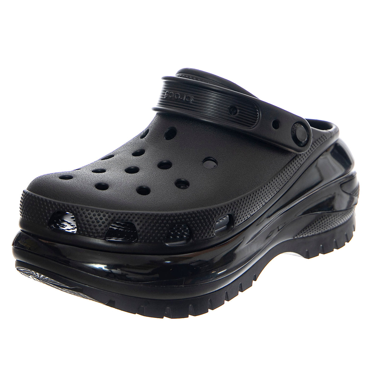 Classic Mega Crush Clog W Black - Sandali Donna / Uomo Neri CR.207988-BLK . CROCS 