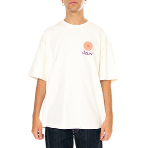 Strata Tee Vintage White - Maglietta Girocollo Uomo Beige DMF241762 . DEUS EX MACHINA 