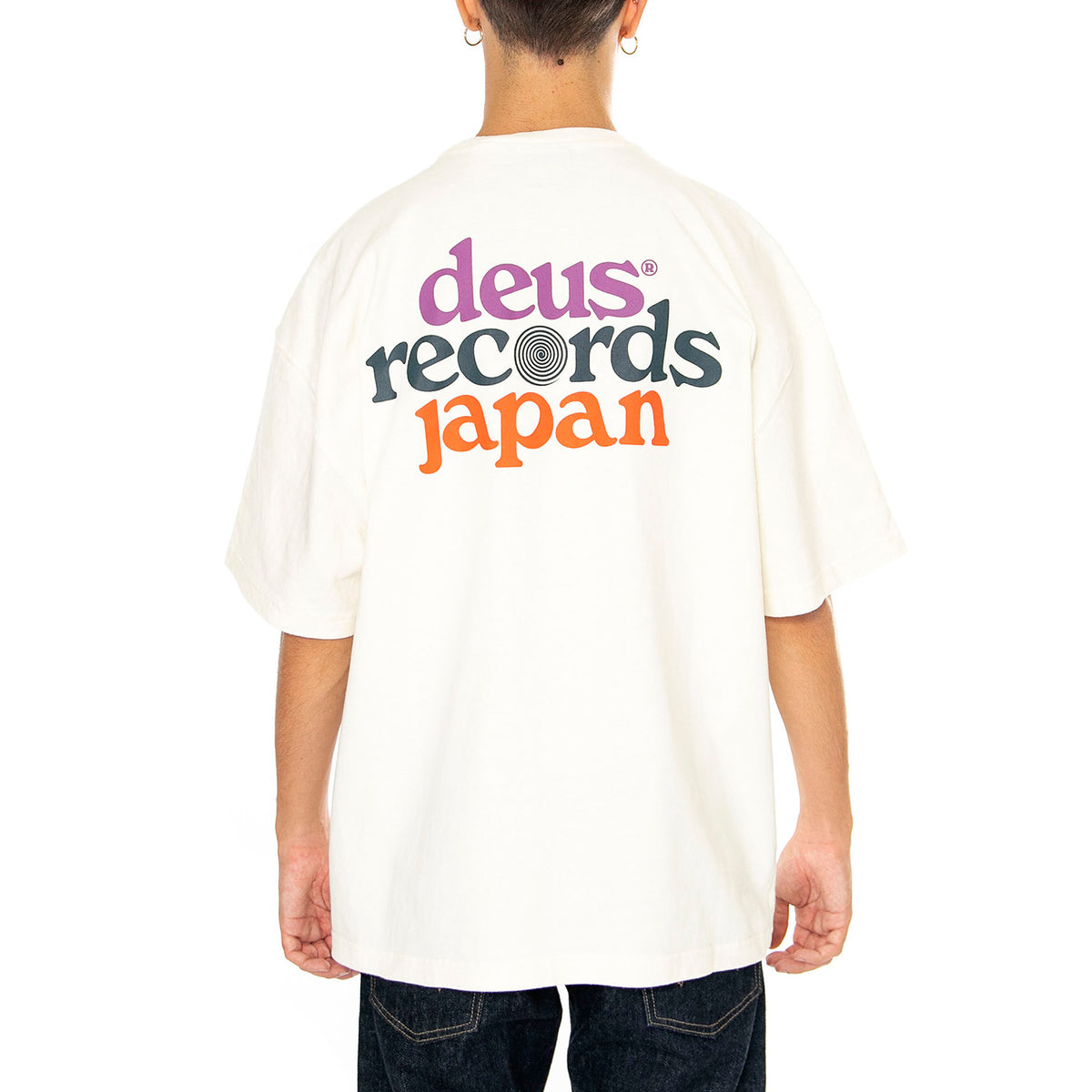 Strata Tee Vintage White - Maglietta Girocollo Uomo Beige DMF241762 . DEUS EX MACHINA 