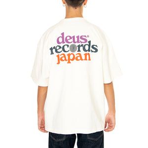 Strata Tee Vintage White - Maglietta Girocollo Uomo Beige DMF241762 . DEUS EX MACHINA 