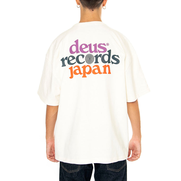 Strata Tee Vintage White - Maglietta Girocollo Uomo Beige DMF241762 . DEUS EX MACHINA 