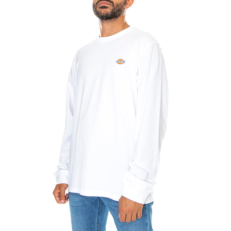 LS Mapleton Tee White - Maglietta Girocollo Maniche Lunghe Uomo Bianca DK0A4Y4RWHX1 . DICKIES 