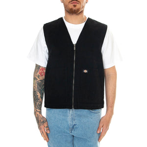 Dickies Duck Canvas Smmr Vest Sw Black - Giacca Smanicata Uomo Nera DK0A4YQKC401 . DICKIES 