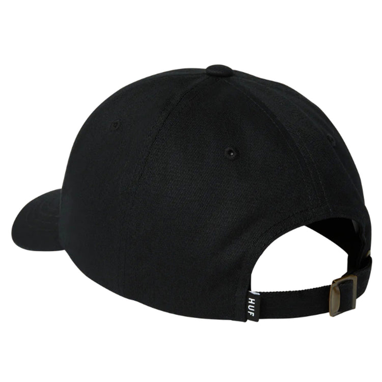 Huf Set OG CV 6 Panel Hat Black - Cappellino con Visiera Nero HT00716-BLACK . HUF 