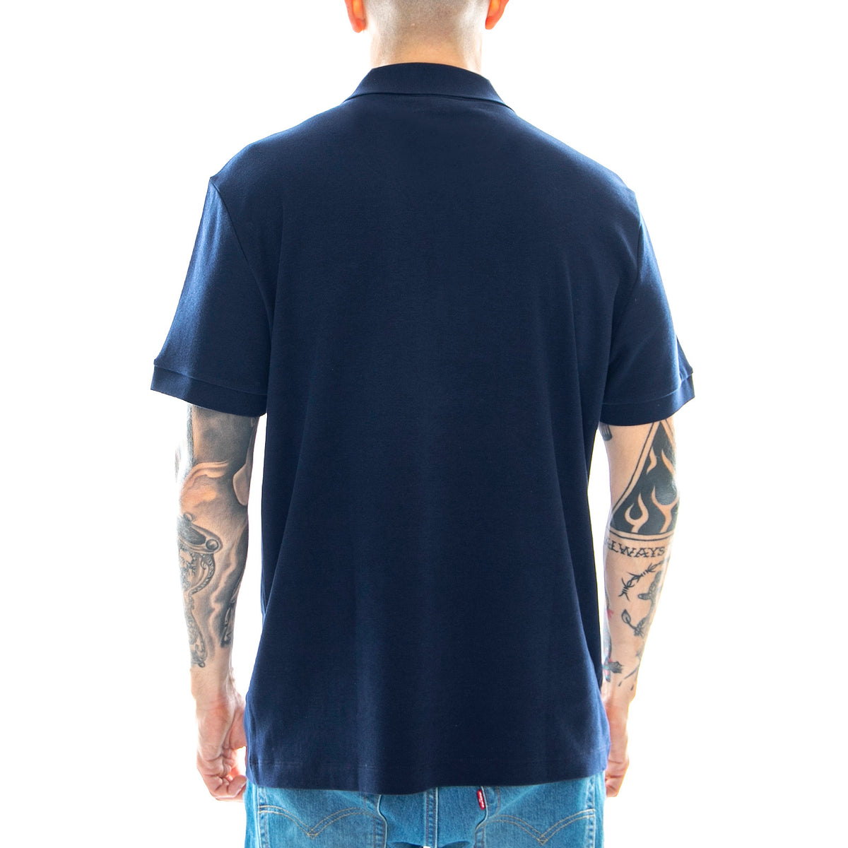 Basic Mc-166 Polo - Blue - Polo Uomo Blu DH2050-166 . LACOSTE 
