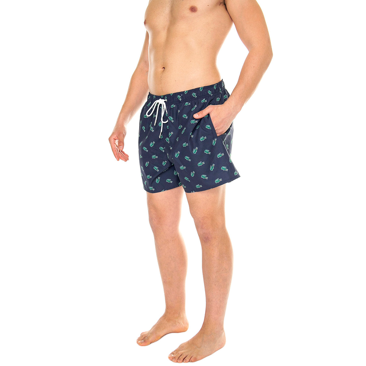 Short Bagno QRN Blue - Costume da Bagno Uomo Blu MH7188-QRN . LACOSTE 