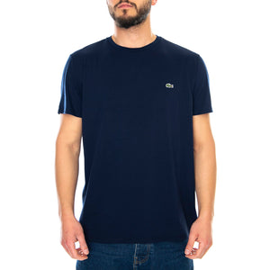Logo Basic - Maglietta Girocollo Uomo Blu TH6709-166 . LACOSTE 