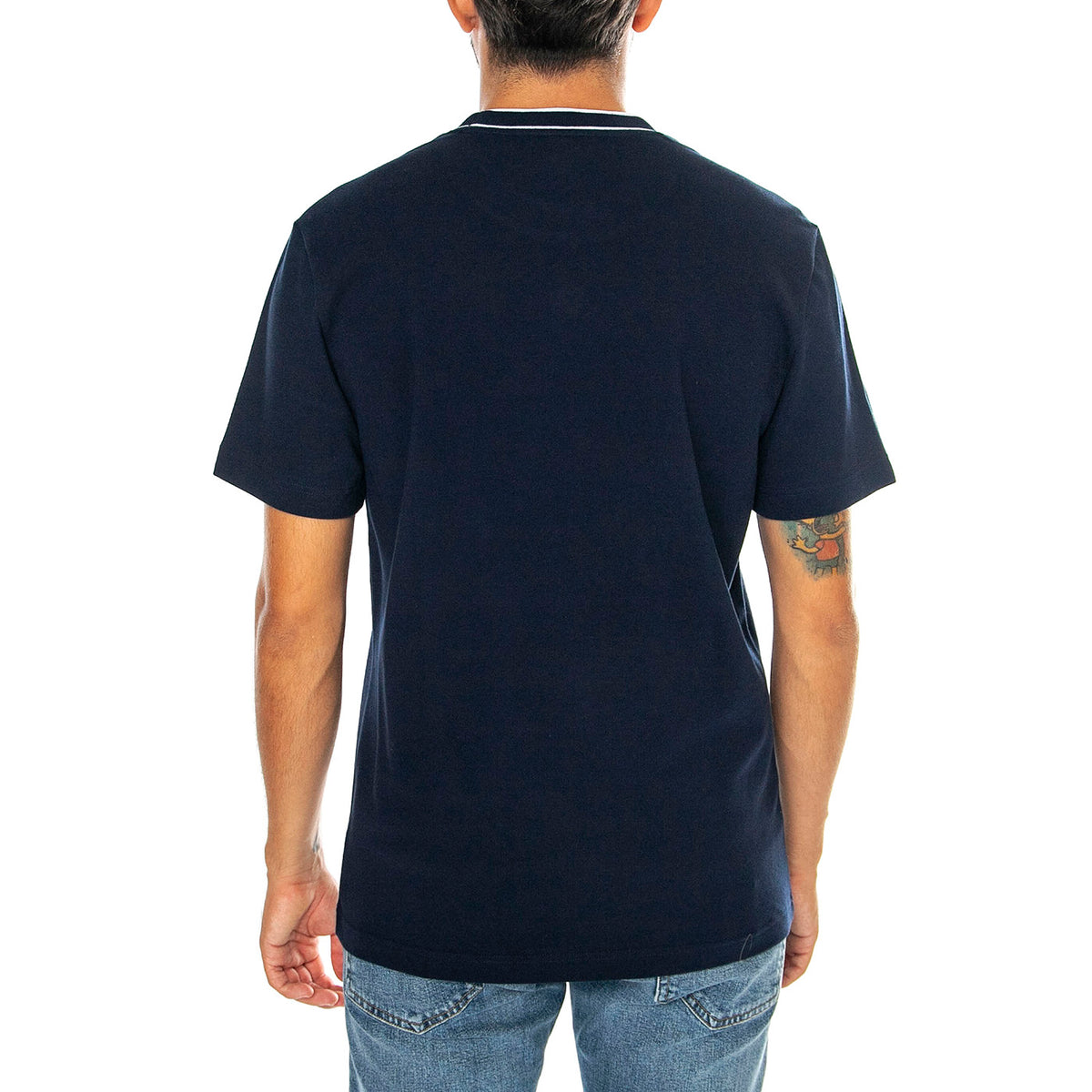 T-Shirt 166 - Maglietta Girocollo Uomo Blu TH8174-166 . LACOSTE 