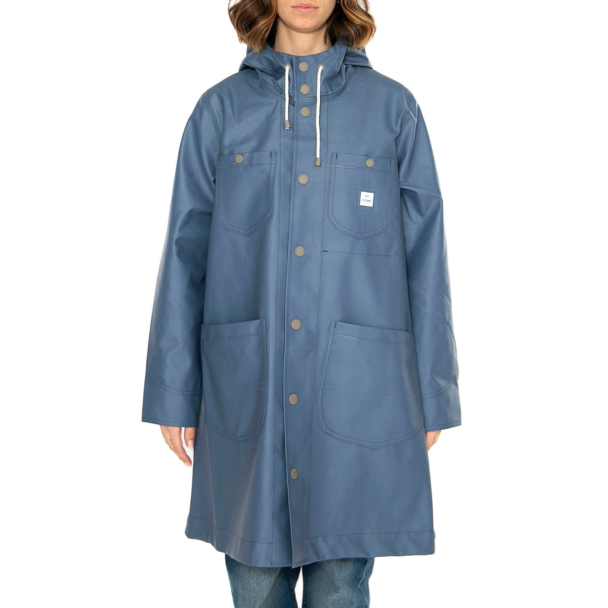 Women's Lee® x STUTTERHEIM Chore Raincoat - Giacca Donna Blu 112361898 . LEE 