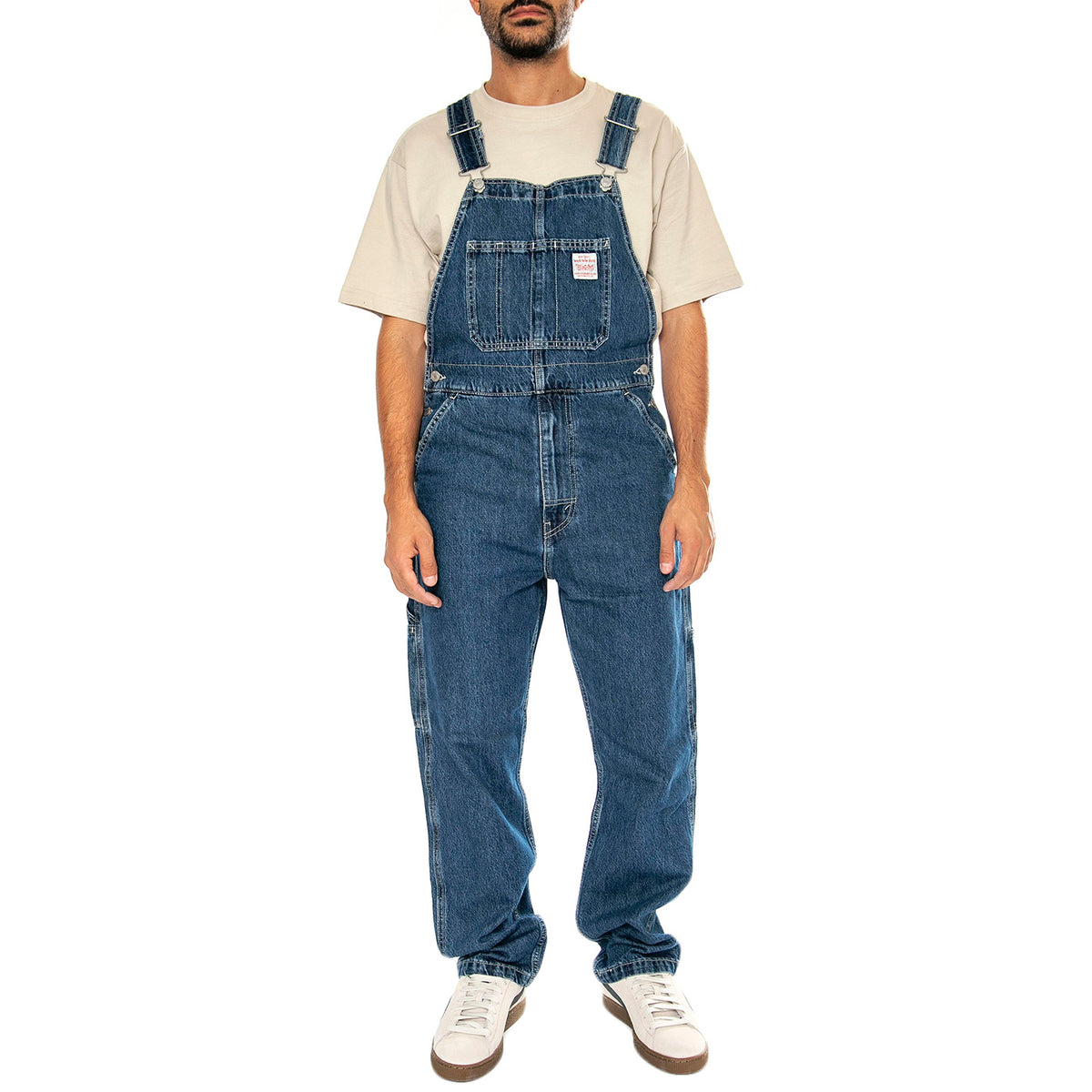 RT Overall Get Involved Overall Dark Indigo Flat Finish - Salopette Denim Jeans Uomo Blu 79107-0027 . LEVIS 