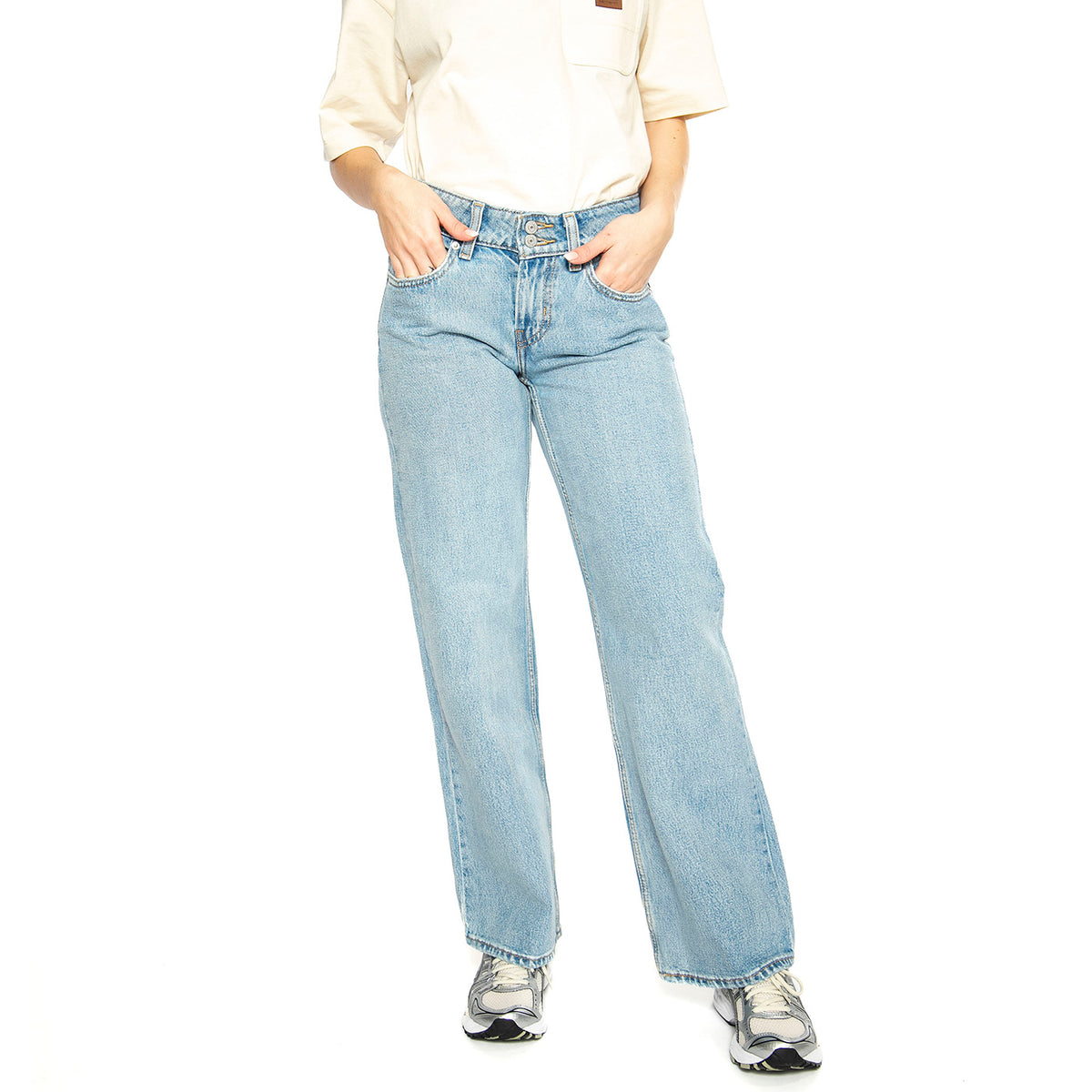 Superflow Not In The Mood Sone Light Indigo Flat Finish - Pantaloni Denim Jeans Donna Blu A7498-0000 . LEVIS 