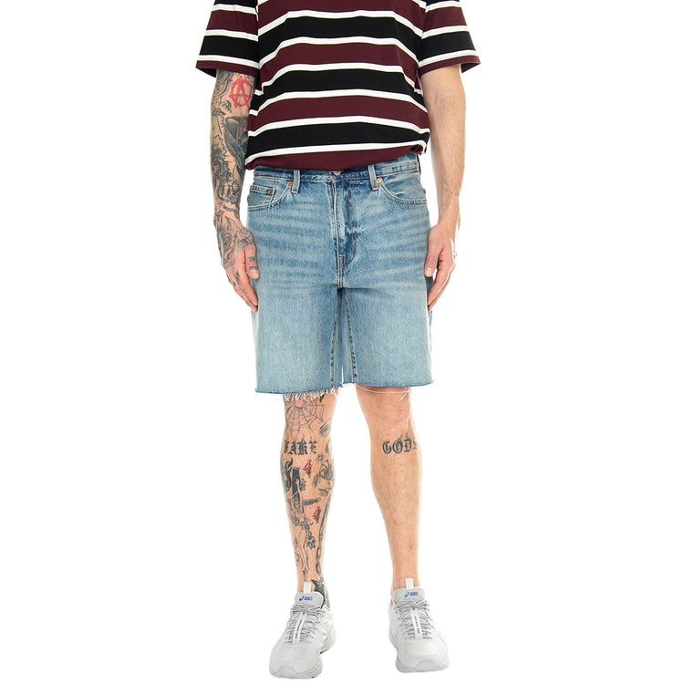 468 Stay Loose Shorts Astro Jam Light Indigo Worn In - Bermuda Denim Jeans Uomo Blu A8461-0003 . LEVIS 