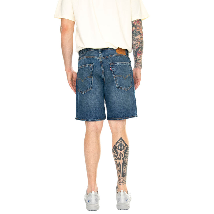 468 Stay Loose Shorts Picnic&Friends Dark Indigo Worn In - Bermuda Denim Jeans Uomo Blu A8461-0005 . LEVIS 