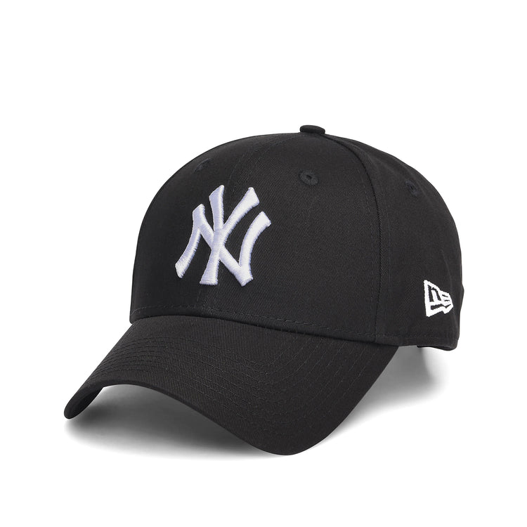 9Forty League Basic NY Yankees Hat - Black / White - Cappellino con Visiera Nero 113044_4 . NEW ERA 