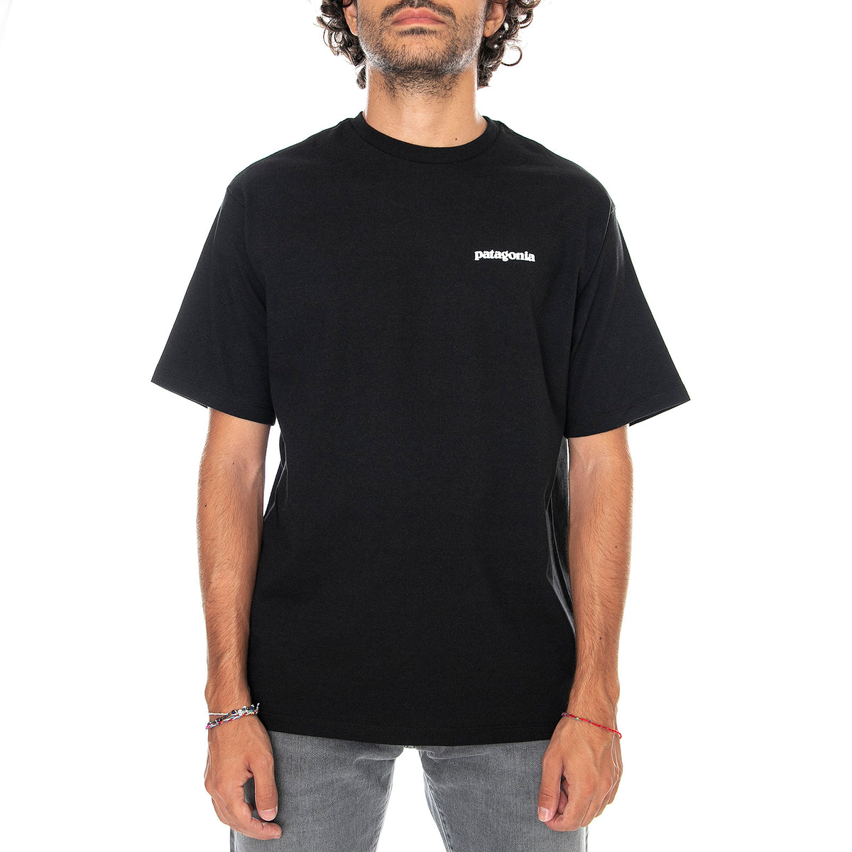 Mn P-6 Logo Respons T-Shirt - Black - Maglietta Girocollo Uomo Nera 38504-BLK . PATAGONIA 