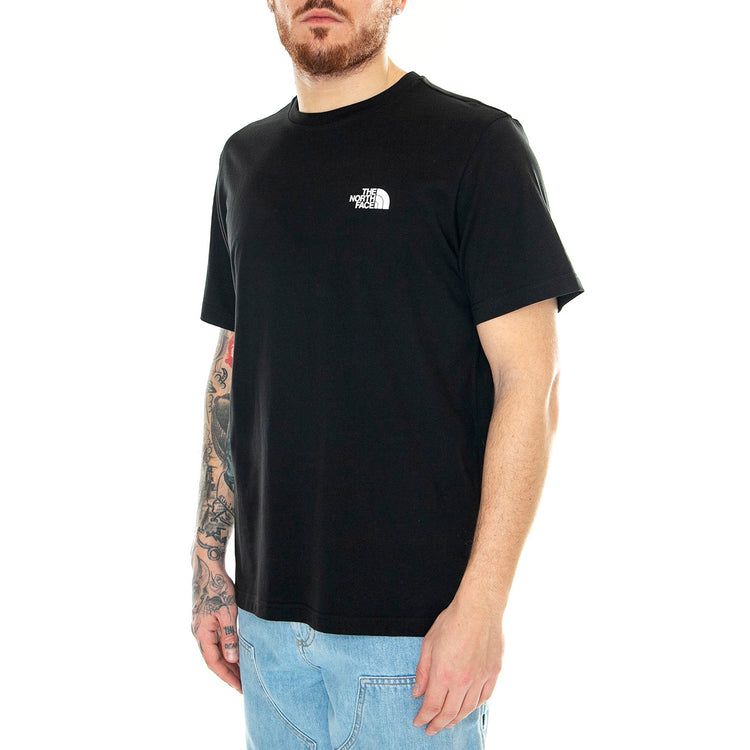 M S/S Simple Dome Tee Black - Maglietta Girocollo Uomo Nera NF0A87NGJK31 . THE NORTH FACE 