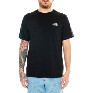 M S/S Simple Dome Tee Black - Maglietta Girocollo Uomo Nera NF0A87NGJK31 . THE NORTH FACE 