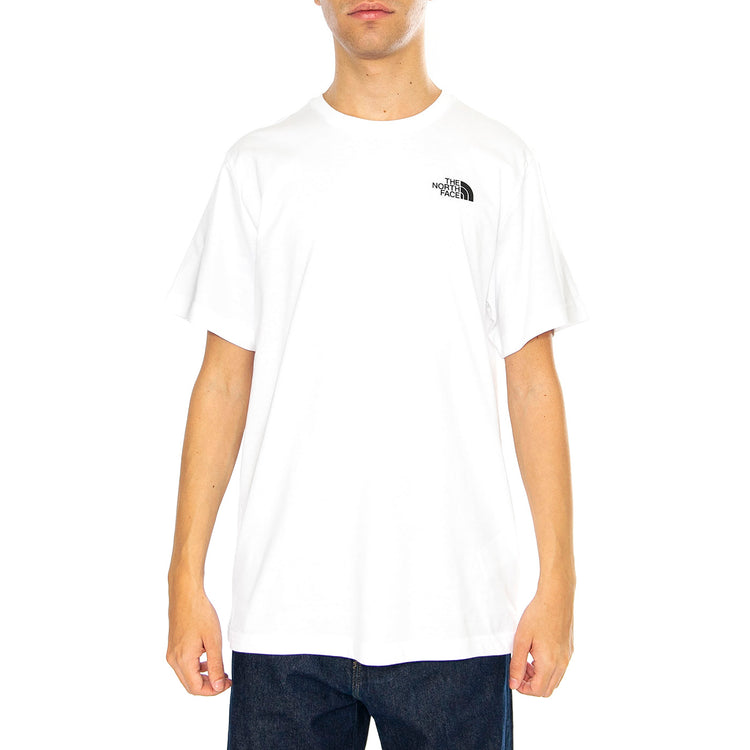 M Vertical SS Tee TNF White - Maglietta Girocollo Uomo Bianca NF0A89FPFN41 . THE NORTH FACE 