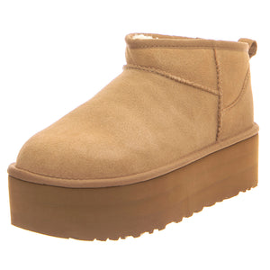 W Classic Ultra Mini Platrform - Stivaletti Donna Beige 1135092-SAN . UGG 