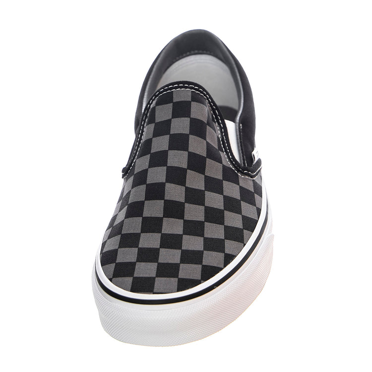UA Classic Slip-On Shoes - Black / Pewter Checkerboard - Scarpe Slip-On Profilo Basso Uomo Multicolore VN000EYEBPJ1 . VANS 