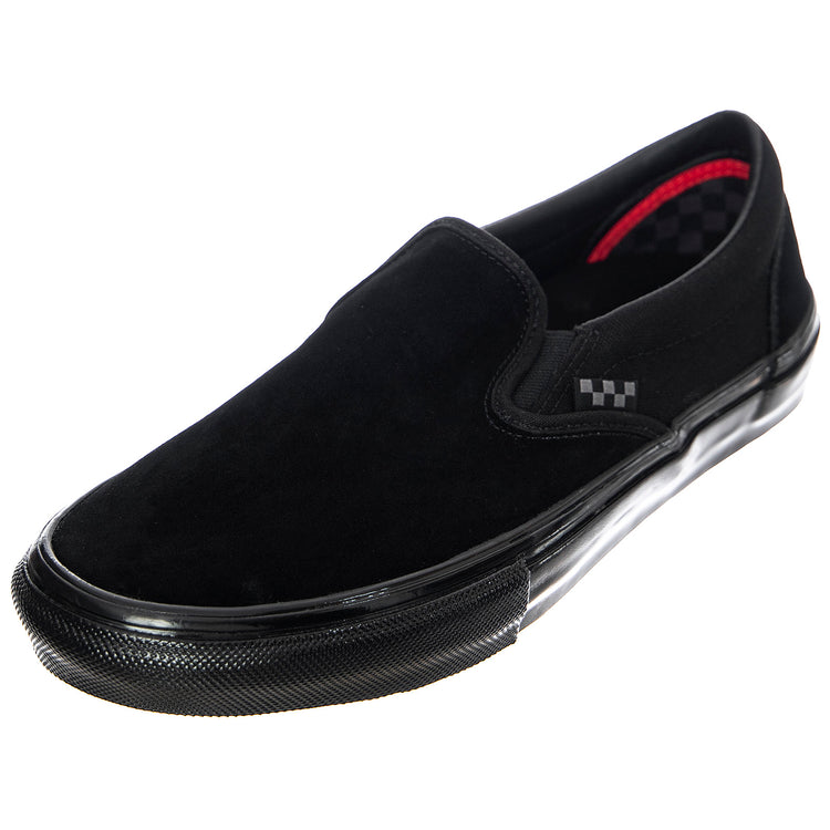 Mens Skate Slip-On Shoes - Black - Scarpe Slip-On Profilo Basso Uomo Nere VN0A5FCABKA1 . VANS 
