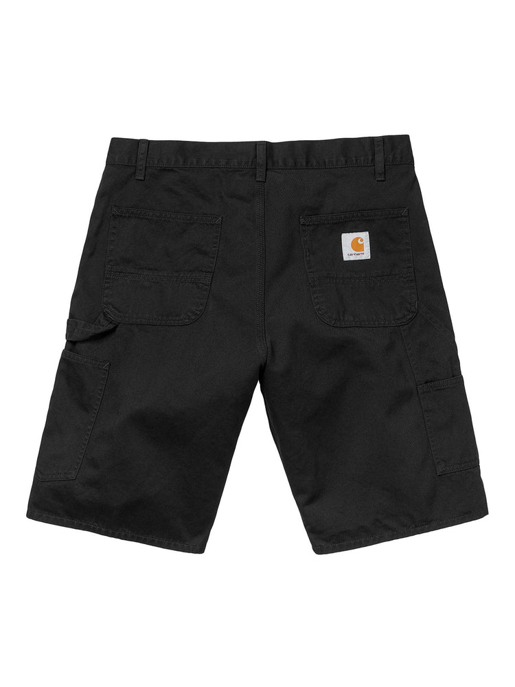 RUCK SINGLE KNEE - Bermuda Denim Jeans Uomo Neri I024892.89.06.00 . CARHARTT WIP 