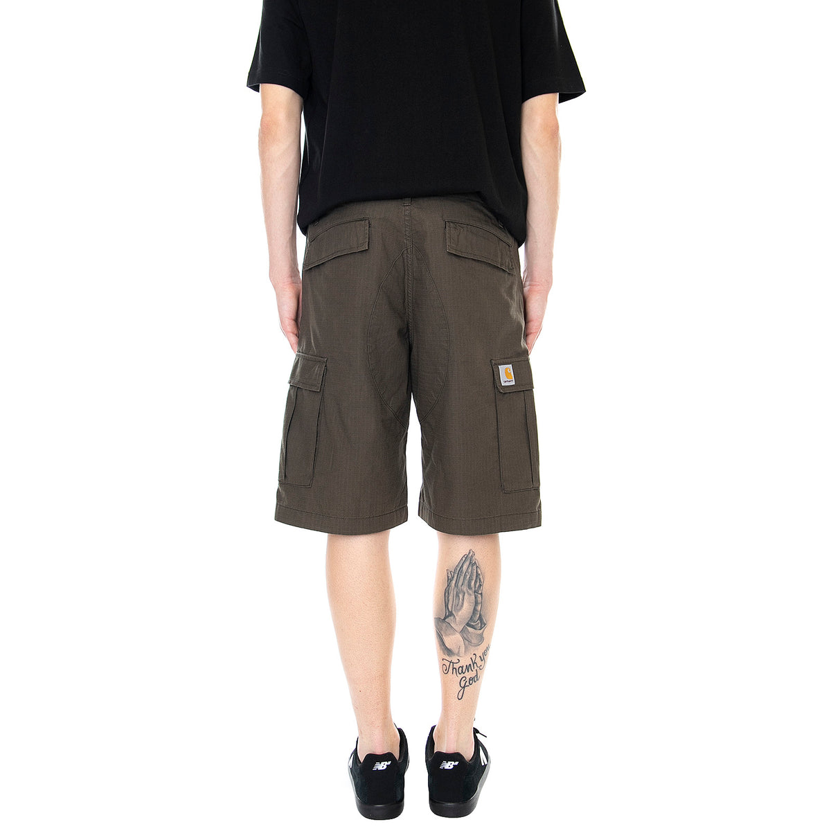Mens Aviation Shorts - Cypress Rinsed - Bermuda Cargo Uomo Verdi I028245.63.02.00 . CARHARTT WIP 