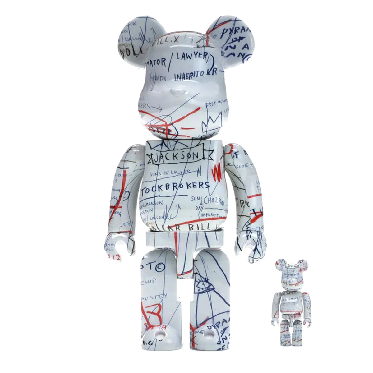Be@rbrick Jean-Michel Basquiat #2 100% 400% - Toy Medicom Multicolore 482568 . MEDICOM TOY 