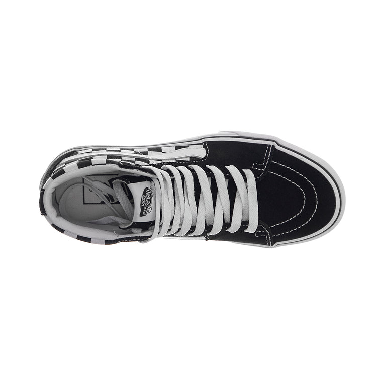 Ua Sk8-Hi Platform 2 - Checkerboard / True White / Black - Scarpe Profilo Alto Donna Multicolore VA3TKNQXH . VANS 