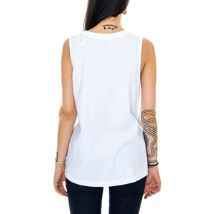 Wm Flying Muscle Scoop - White - Canotta Donna Bianca VN0A3UL5WHT1 . VANS 