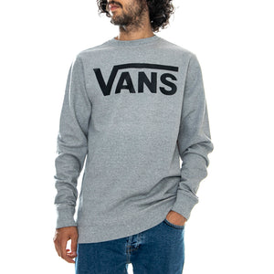 Mn Classic Crew - Cement Grey / Black - Felpa Girocollo Uomo Grigia VN0A456AADY1 . VANS 
