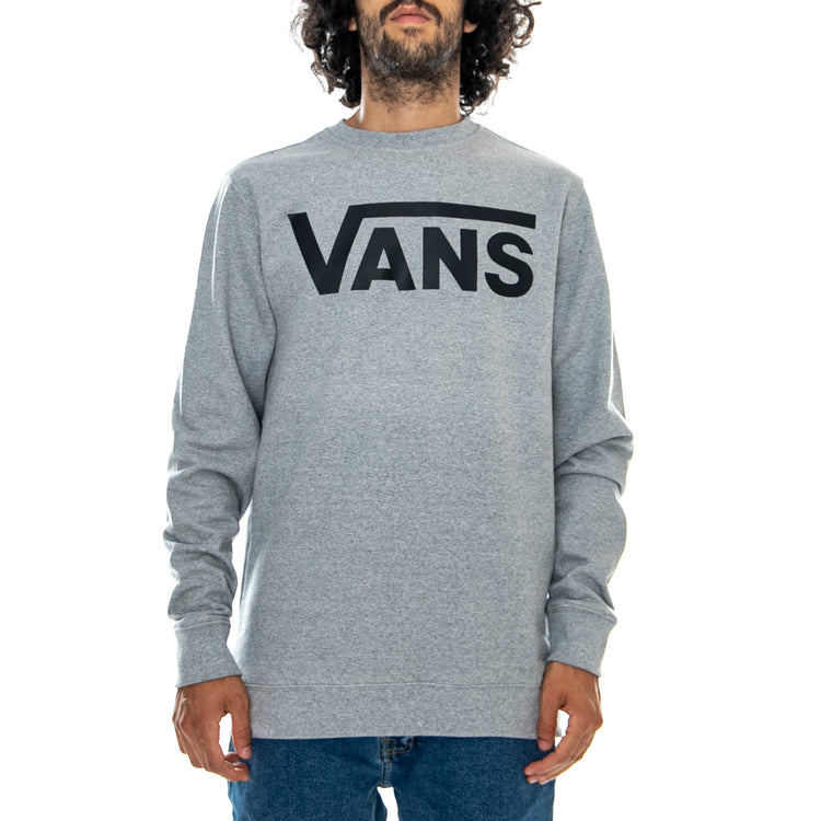 Mn Classic Crew - Cement Grey / Black - Felpa Girocollo Uomo Grigia VN0A456AADY1 . VANS 