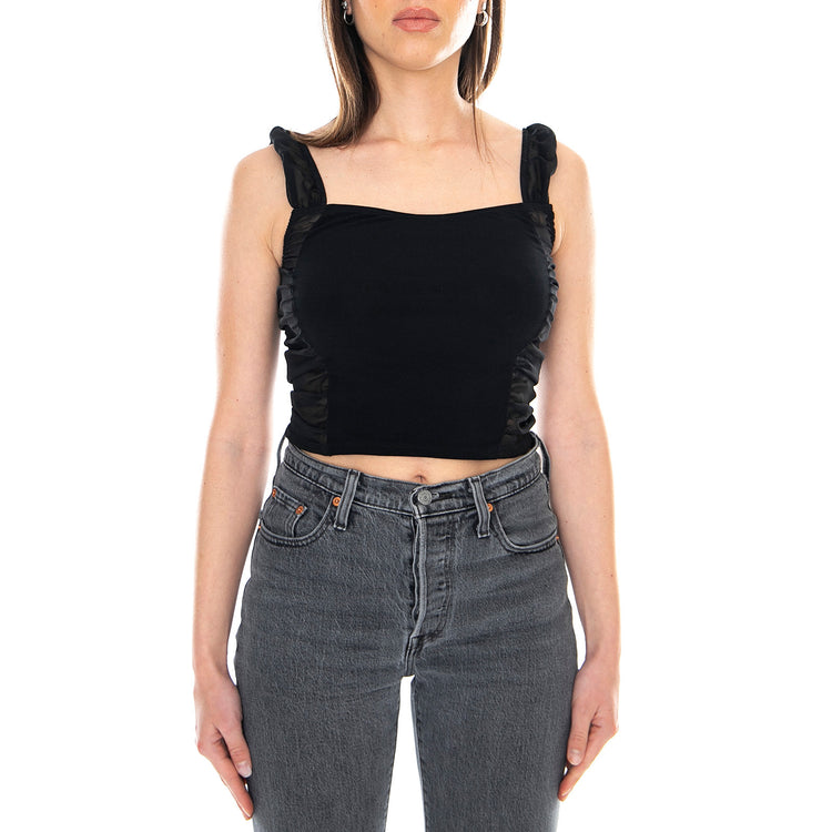 Maral Top - Black - Top Donna Nero MRCMARALTOP-BLACK . MOTEL ROCK 