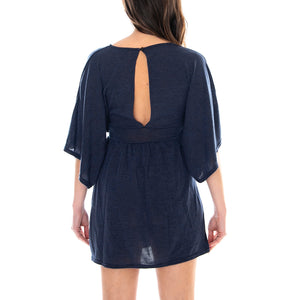 Edma Dress - Navy - Abito Donna Blu MRCEDMA DRESS-NVY . MOTEL ROCKS 
