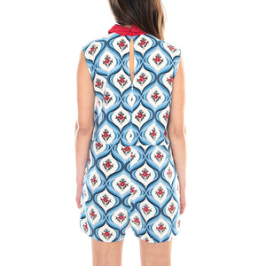 Stokes Playsuit Dress - Retro Tile - Abito Donna Multicolore MRCSTOKES PSUIT-RETR . MOTEL ROCKS 