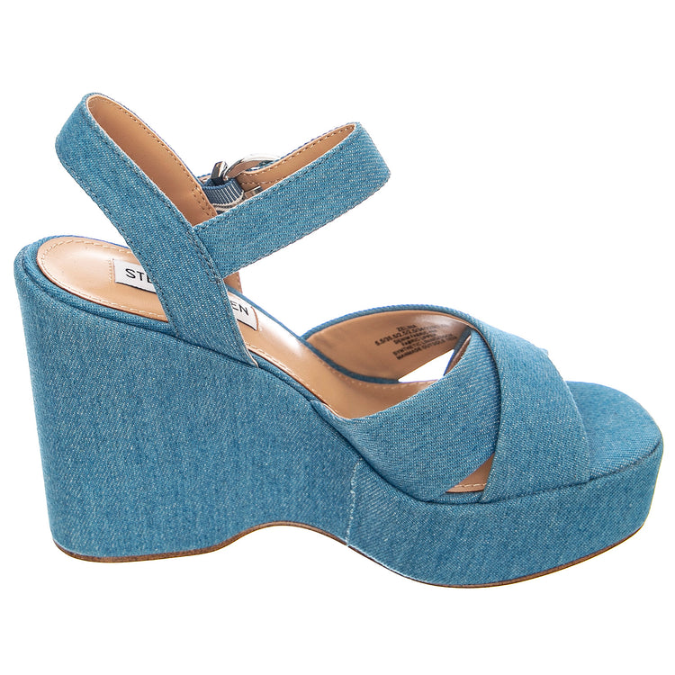 Zelina - Sandali Donna Denim Blu SMSZELINA-DENIMFAB . STEVE MADDEN 