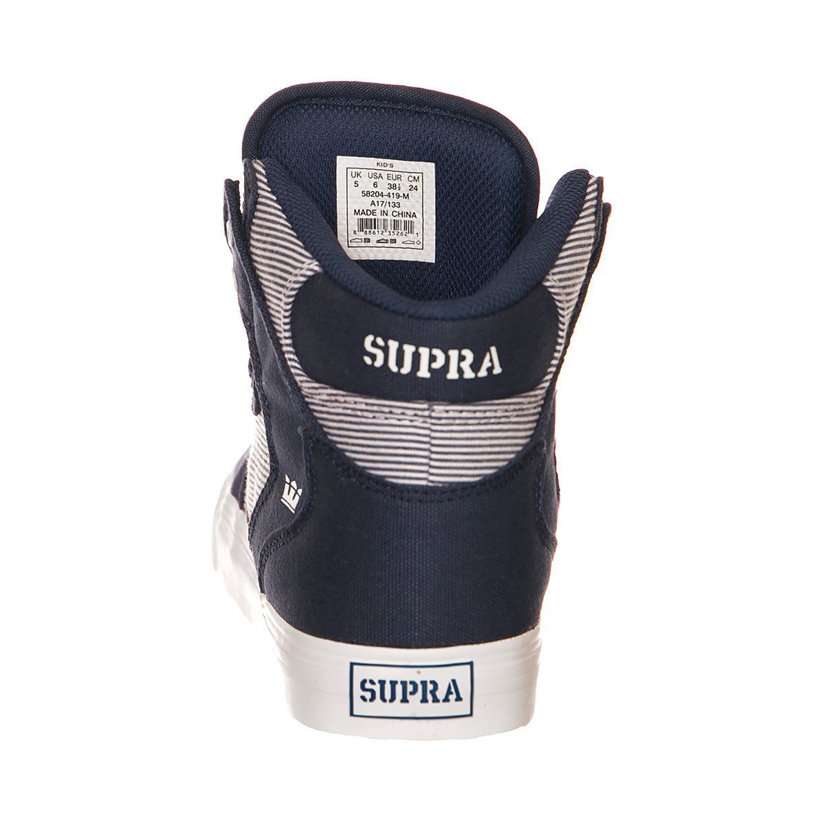 Kids Vaider Scarpe - Blue / White Cornestone - Scarpe Alte Bambino Multicolore 58204-419-M . SUPRA 