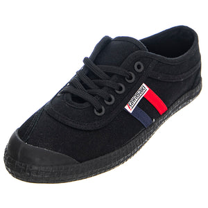 Retro Canvas 1001S - Scarpe Stringate Profilo Basso Donna Nere K192496-BLK . KAWASAKI 