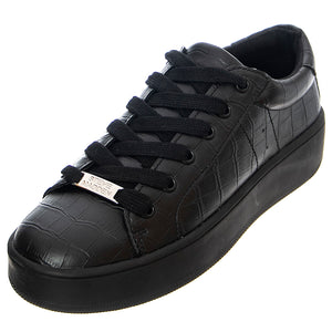 Bertie - Scarpe Stringate Profilo Basso Donna Nere BERTIE-BLK-CROC . STEVE MADDEN 