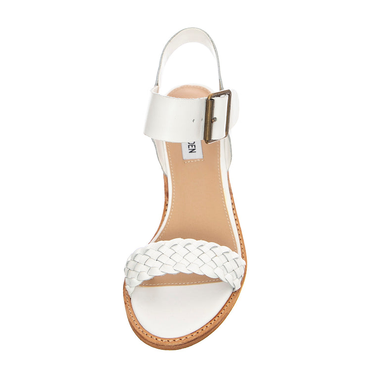 Womens Cadence Sandals - White Leat - Sandali Donna Bianchi CADE01S1-WHITE LEAT . STEVE MADDEN 
