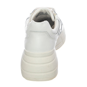 Womens Memory Shoes - White Leat - Scarpe Stringate Profilo Basso Donna Bianche MEMO01S1 . STEVE MADDEN 