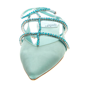 W' Pristina-Torquoise Saint Combo - Sandali Donna Turchesi JCR2P-150A . JEFFREY CAMPBELL 