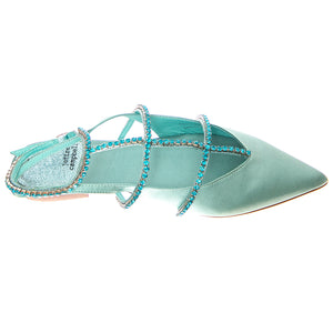 W' Pristina-Torquoise Saint Combo - Sandali Donna Turchesi JCR2P-150A . JEFFREY CAMPBELL 