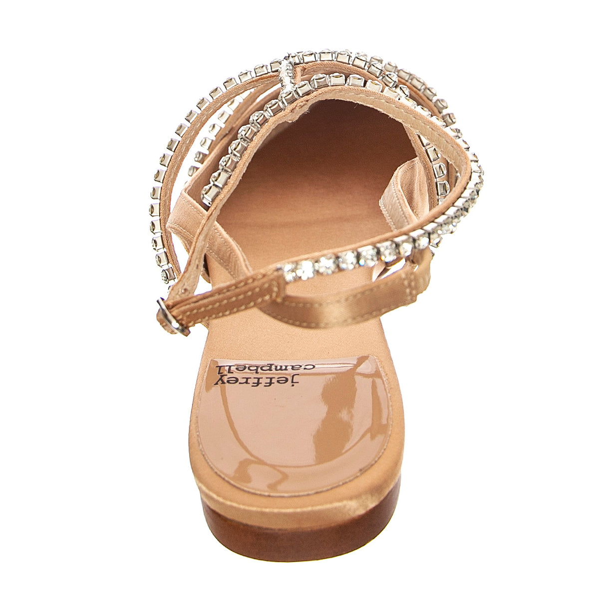 Pristina Natural Satin Silver Fabric - Sandali Donna Beige JCSR2P-150A-NAT . JEFFREY CAMPBELL 