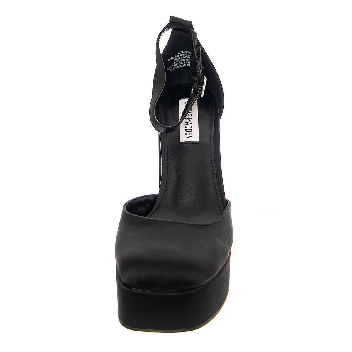 W' Londyn-Black Satin - Sandali Donna Neri SMLOND04S1-BLK . STEVE MADDEN 
