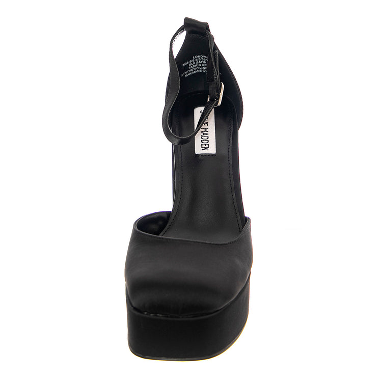W' Londyn-Black Satin - Sandali Donna Neri SMLOND04S1-BLK . STEVE MADDEN 