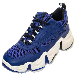 City Soul Blue - Scarpe Stringate Profilo Basso Donna Blu SMPCITY SOUL-COB . STEVE MADDEN 
